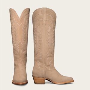 Tecovas Driftwood Suede “The Abby” Classic Cowgirl Boots
